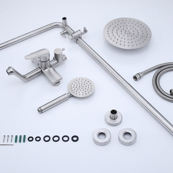 Venta caliente grifo de ducha a la vista SUS304 accesorios LINLI Hot-selling exposed shower faucet systems Manufacturer - Imagen 3