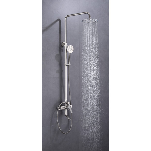Venta caliente grifo de ducha a la vista SUS304 lateral LINLI Hot-selling exposed shower faucet systems Manufacturer - Imagen 8