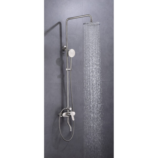 Top quality exposed shower set SUS304 side LINLI Top quality exposed shower faucet set SUS304 - Image 10