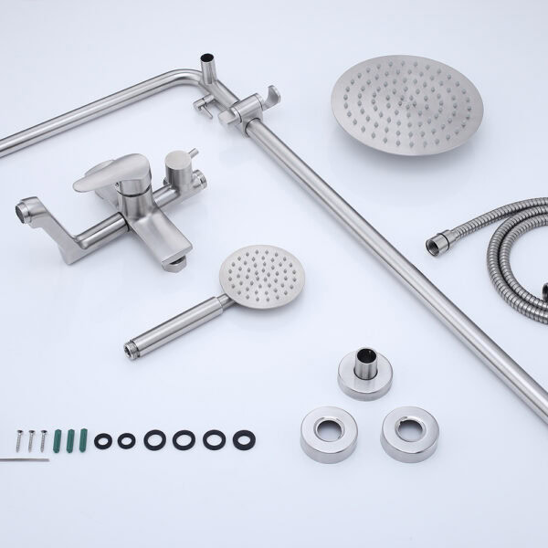 los mejores accesorios de ducha vista 2022 New design best exposed shower system SUS304 - Imagen 4