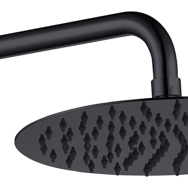rociador redondo negro Top quality bathroom shower faucets black color - Imagen 4