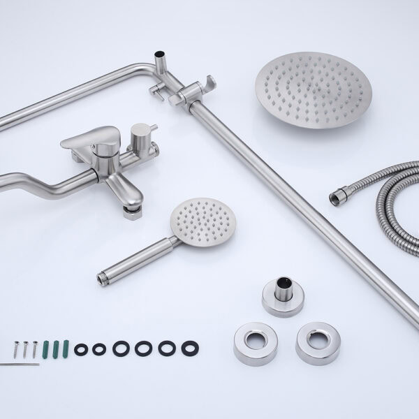 Good selling 3 functions bathroom exposed shower sets 304 stainless steel - 图片 7