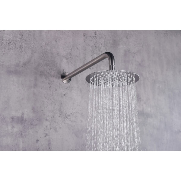 round shower head side