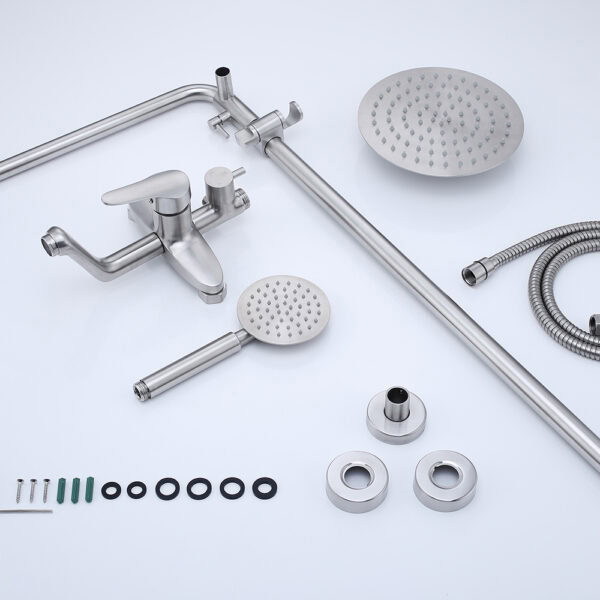 aparatos sanitarios set de ducha accesorios 2022 good design sanitary ware shower set SUS304 - Imagen 3