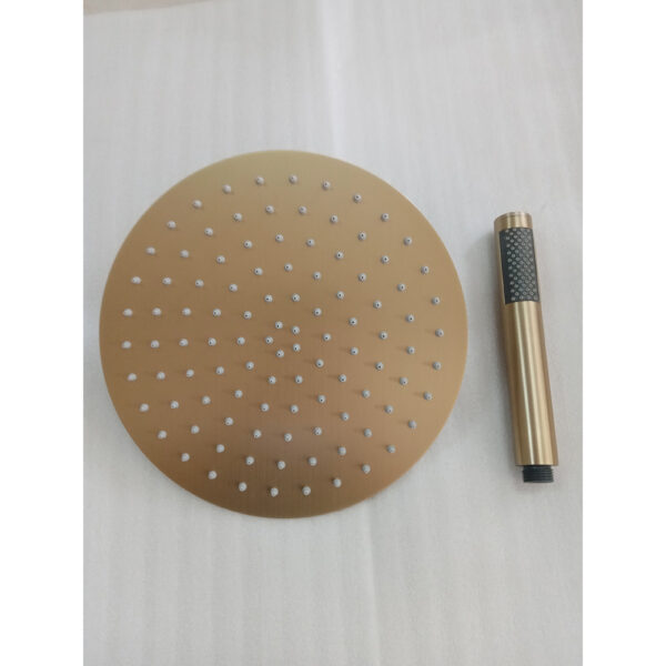 Concealed shower set for bathroom luxury design gold color - Imagen 3