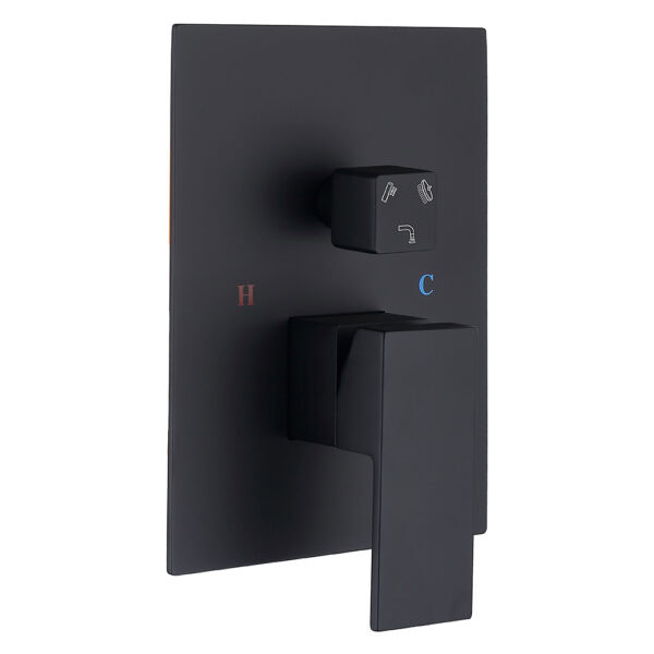 Concealed shower systems black color wall mounted - 图片 4