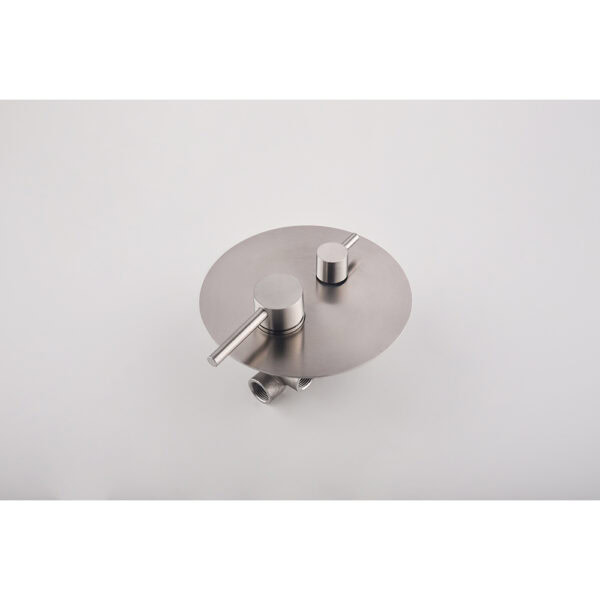 LINLI Round brushed 2 functions ceiling concealed shower system SUS304 - 图片 3