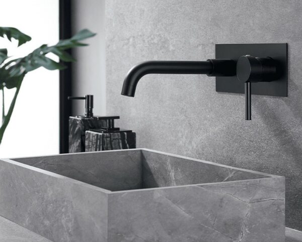 LINLI Popular design black wall mounted basin faucet stainless steel - Imagen 2