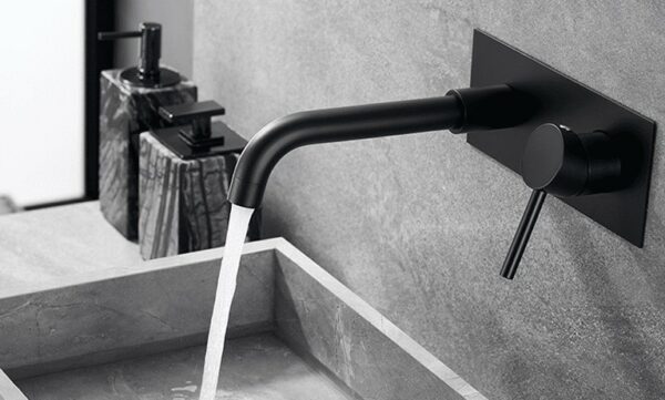 LINLI Popular design black wall mounted basin faucet stainless steel - Imagen 3