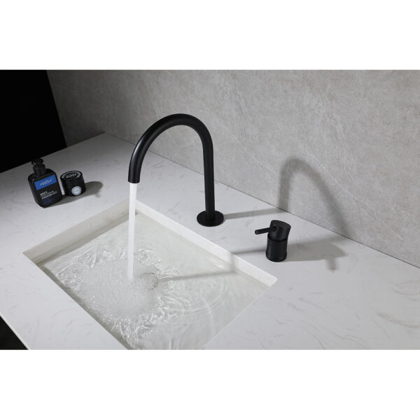 2022 new design matte black basin mixer - Imagen 4