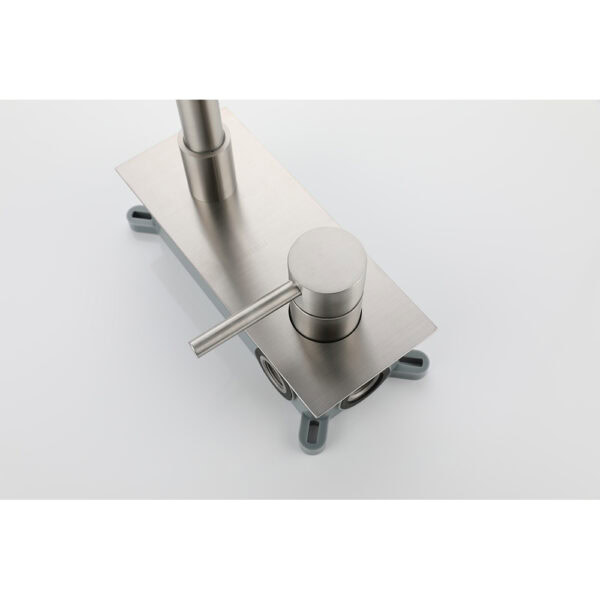 High quality concealed stainless steel basin mixer brushed color - Imagen 5