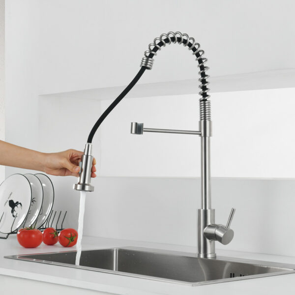 厨房水槽水龙头 2 LINLI Fashion pull out kitchen sink taps high quality - 图片 2
