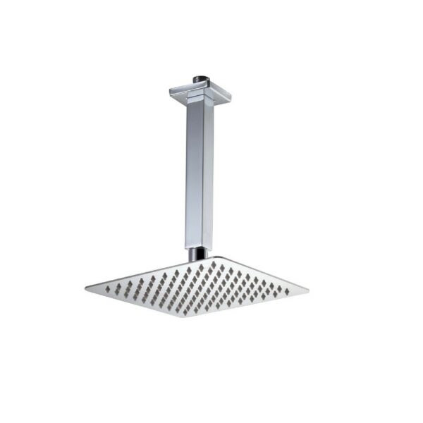 LINLI 8 Inch Ultra Slim Square Shower Head Mirror Finished - Imagen 2