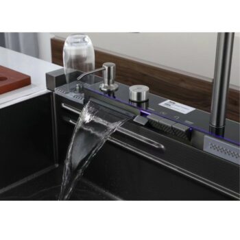 Fregadero De Cocina Con Cascada Y Lavavasos