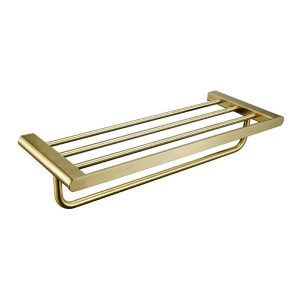 LINLI Top Quality Gold Wall Mount Bath Towel Rack - Imagen 7