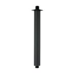 Brazo de ducha cuadrado negro para montaje en techo