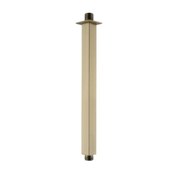 Extensión de brazo de ducha de techo cuadrado Oro cepillado