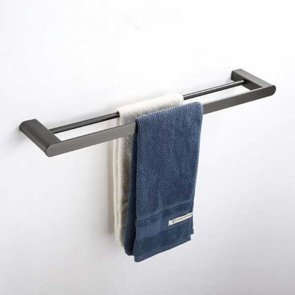 Toallero doble 1 3 Toallero doble Gun Gray