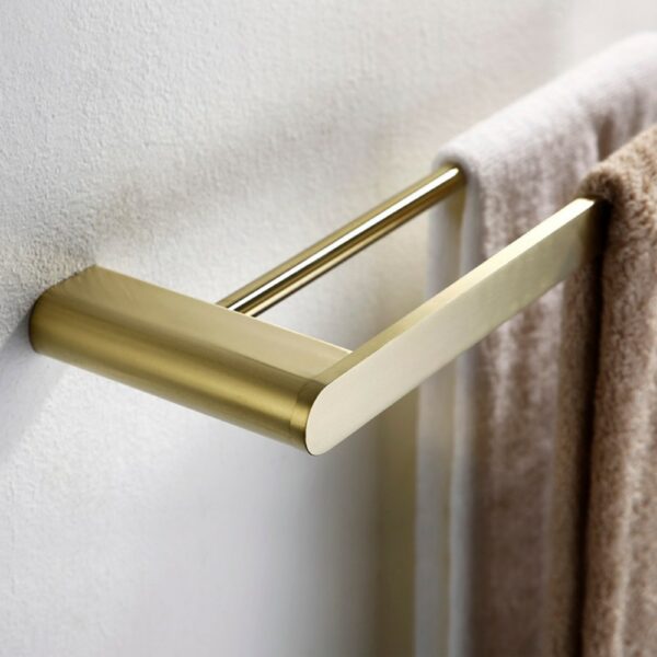 Toallero doble 2 Classic Bathroom Gold Double towel bar Wholesale - Imagen 3