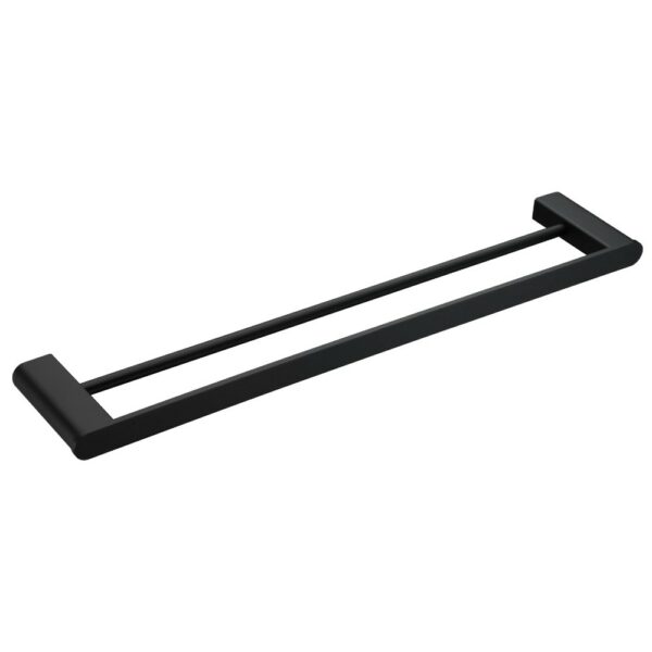 Hot Selling Bathroom Black Double Towel Bar