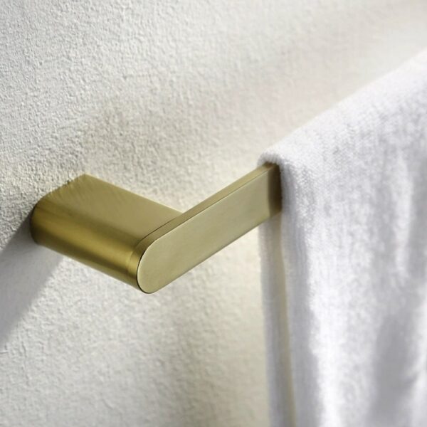 Fashion And simple Gold Square Single Towel Bar - Imagen 3