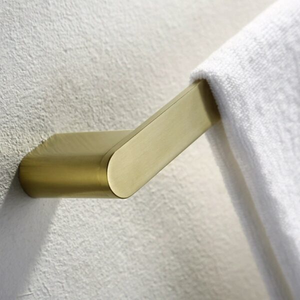 Fashion And simple Gold Square Single Towel Bar - Imagen 7