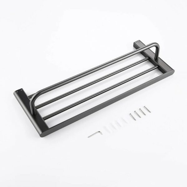 toallero de baño Gery 1 The Most Popular Grey Bath Towel Rack Pendant - Imagen 2