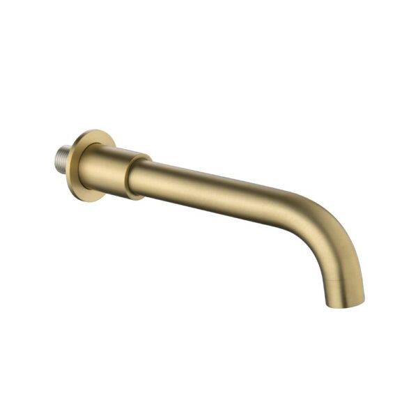 caño bañera oro cepillado Caño redondo dorado para grifo de bañera