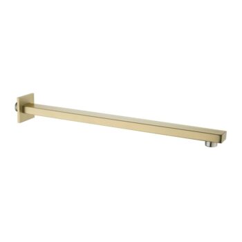 Wall Mounted Brushed Gold Square Shower Arm