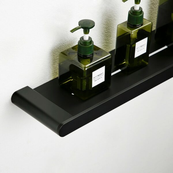 搁板 1 Wall Mounted Black Square Shower Shelf Wholesale - 图片 2
