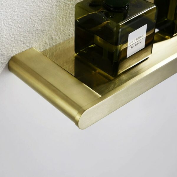 搁板 2 LINLI 304 Stainless Steel Brushed Gold Bathroom Shelf - 图片 3