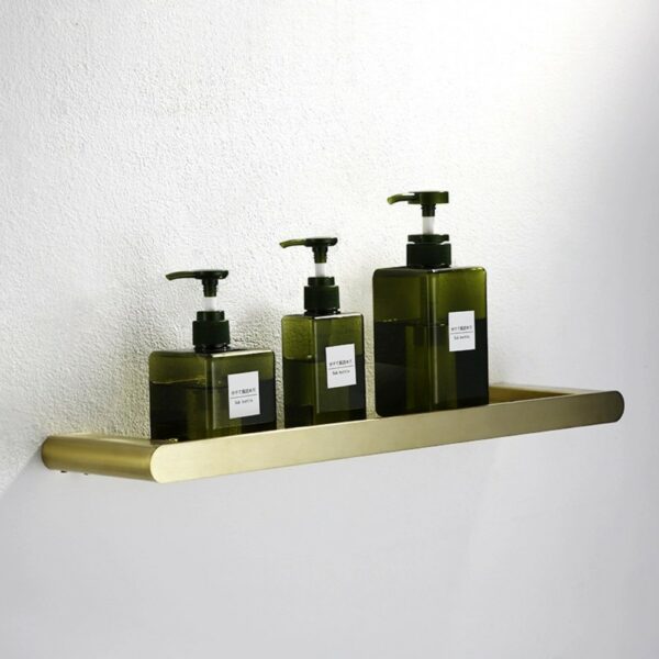 搁板 3 LINLI 304 Stainless Steel Brushed Gold Bathroom Shelf - 图片 4