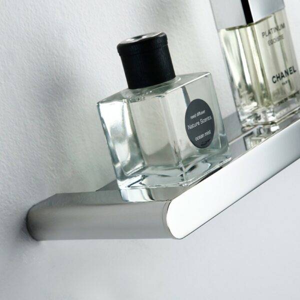 Simple Wall Mounted Bathroom Shelf Chrome - Imagen 5