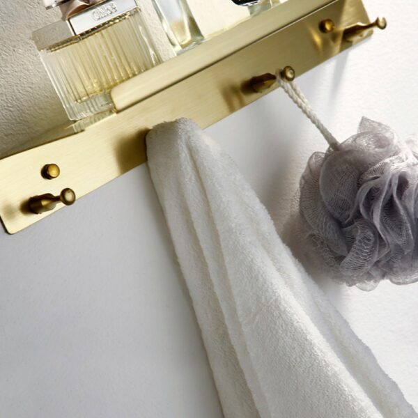 estante 4 4 Stainless Steel Bathroom Rack With Hooks Direct Sale - Imagen 3