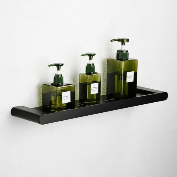 搁板 6 Wall Mounted Black Square Shower Shelf Wholesale - 图片 6