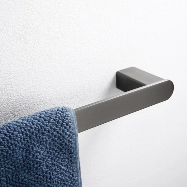 LINLI Affordable Gun Grey Bathroom Towel Rod - 图片 3