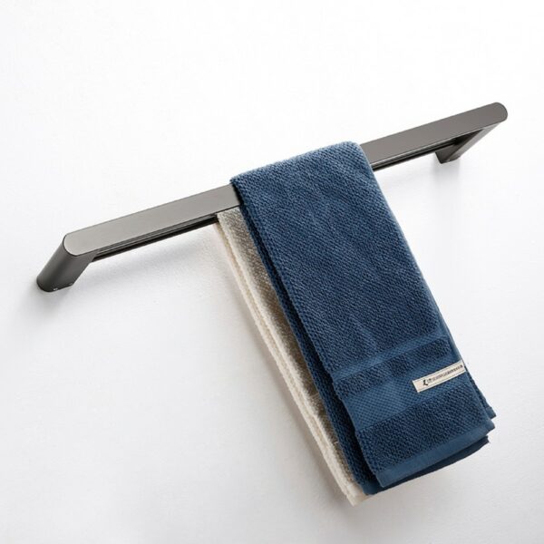 LINLI Affordable Gun Grey Bathroom Towel Rod - 图片 5