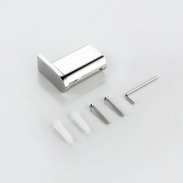 Gancho para albornoz cromado 2 Durable Stainless Steel Robe Hook Chrome Finished - Imagen 2