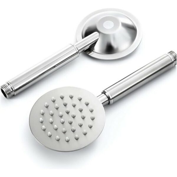 Mango de ducha cromado 1 1 Find The Right Round Hand Shower For Your Bathroom - Imagen 4