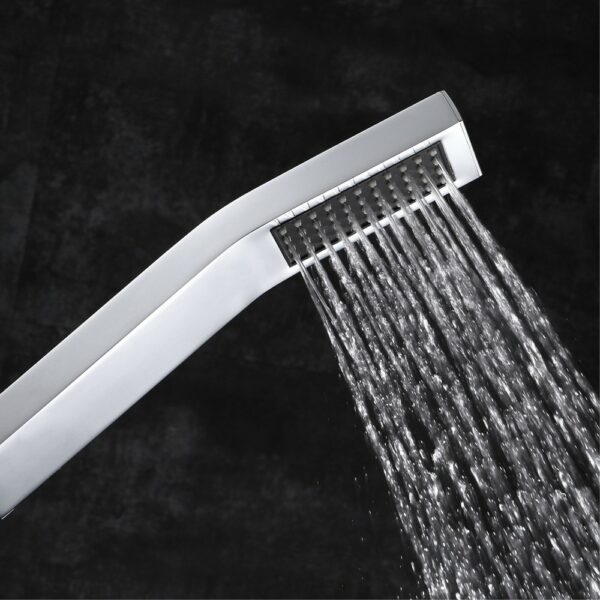 Mango de ducha cromado New Design Chrome Square Handheld Curved - Imagen 2