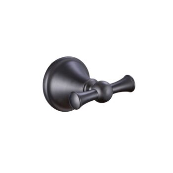 Percha para albornoz gris Acabado en acero inoxidable duradero