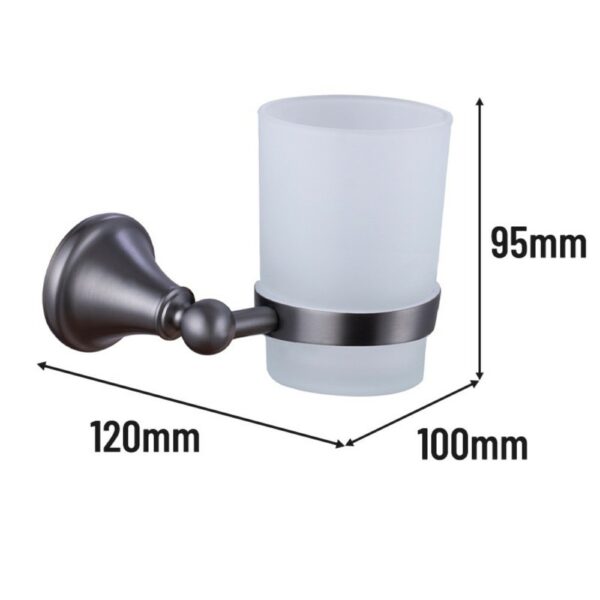 滚筒架 1 4 Powerful Bathroom Tumble Holder Glass Workstation - 图片 2