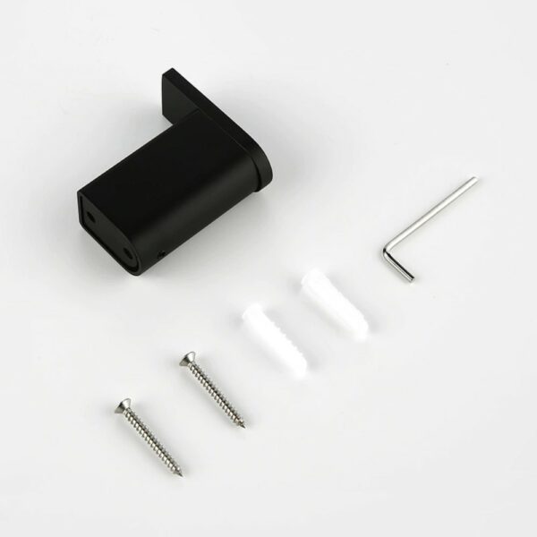 Simple Design Black Wall Mount Single Hook sale - Imagen 2