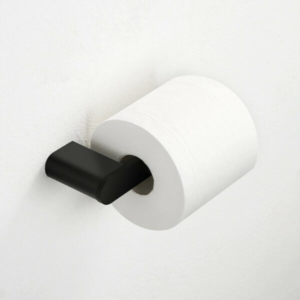 negro Portarrollos 2 Portarrollos de papel higiénico negro