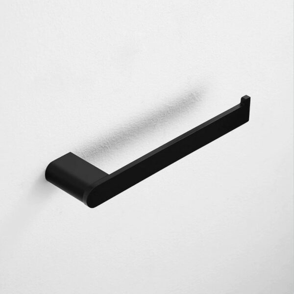Toalleros negros 1 Modern Stainless Steel Towel Poles In Matte Black - Imagen 5