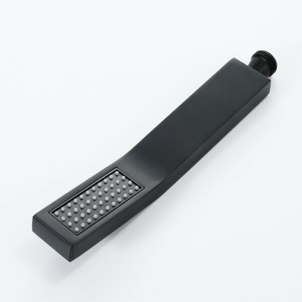 teleducha negra 1 Easy to Install Black Square Handheld Shower Set - Imagen 3