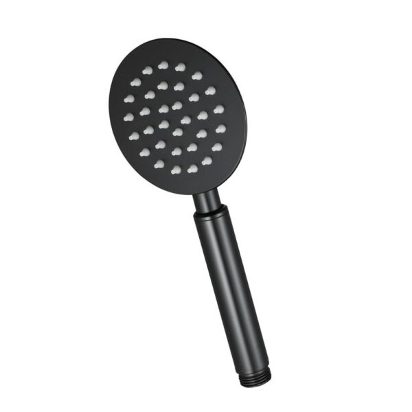 mango ducha negro 4 Venta de ducha de mano de alta presión negra de estilo sencillo