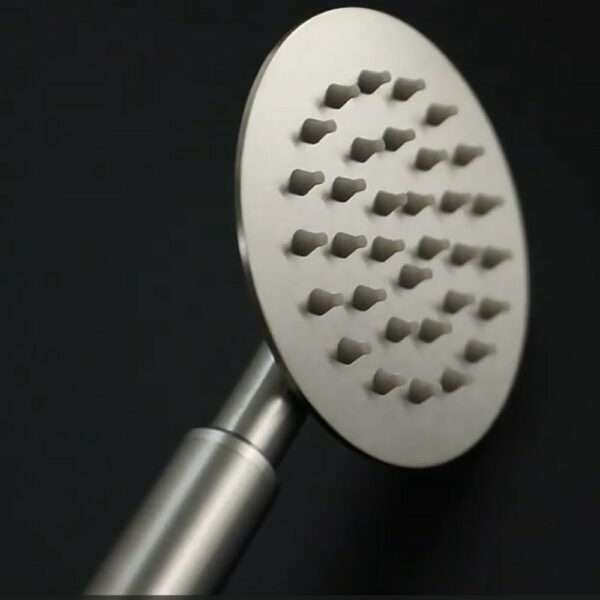 LINLI Durable Brushed Round Shower Handheld Supply - Imagen 4