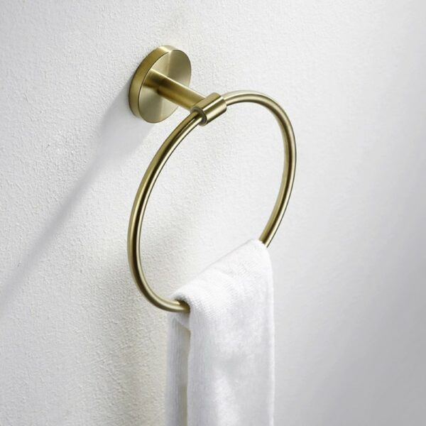 Modern Simple Gold Round Towel Ring Supply - 图片 2