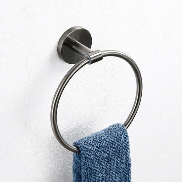 Fashion 304 Stainless Steel Towel Ring Wall Mount - Imagen 5